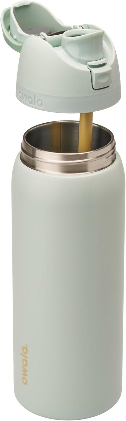 Owala FreeSip Stainless Steel Water Bottle 32 oz Summer Blue - Image 2