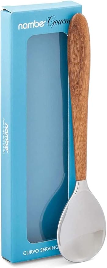 nambe Curvo Serving Spoon | 13 Inch Serving Spoon - Image 7