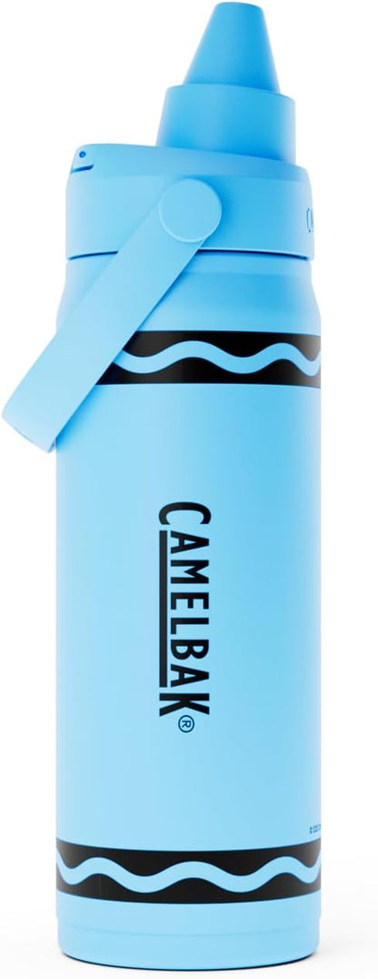 CamelBak Crayola Chug Stainless Steel Water Bottle 16oz, Sky Blue | Vacuum - Image 2