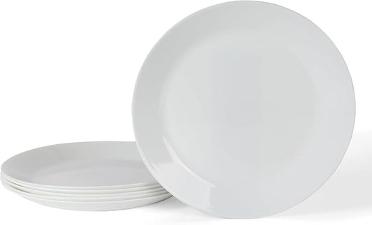 Martha Stewart Opalton Dinner Plates 6-Piece 10-Inch Plate Set – Chip and Break by MarthaStewart