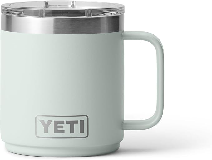 YETI Rambler 10 oz Ceramic Lined Stackable Mug, Vacuum Insulated, Stainless by YETI
