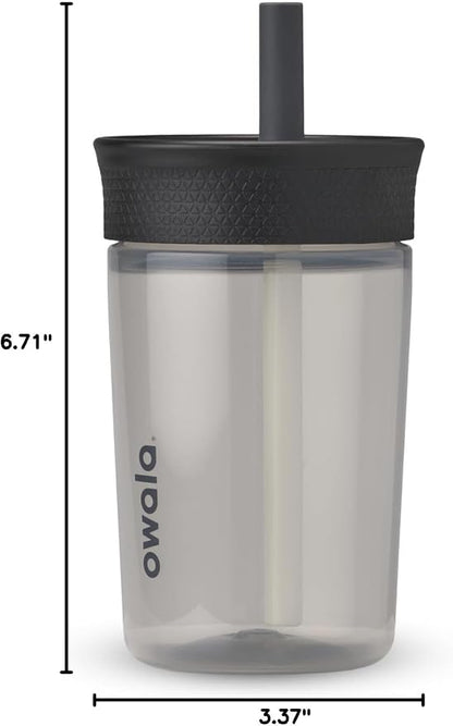 Owala Tumbler Kids Plastic Water Bottle 15 oz Skate Park | Spill-Resistant Lid - Image 6