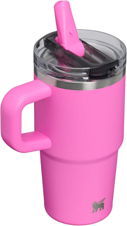 STANLEY Quencher ProTour Flipstraw Tumbler, 20 oz, Hot Pink | Built-In Straw & - Image 3