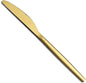 Berglander Gold Dinner Knives Set Of 12, Titanium Shiny Gold Plating Stainless by Berglander