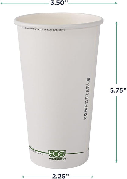 ECO PRODUCTS GreenStripe Disposable Paper Hot Cups, 20 oz, Paper To-Go Cups - Image 3