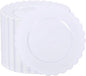 SUT 72Pcs 7.5" White Plastic Plates, Heavy Duty Disposable Plates for Weddings, Parties, Events, Fancy Dessert & Appetizer Plates | Shatterproof Bulk Party Supplies (72 Count)