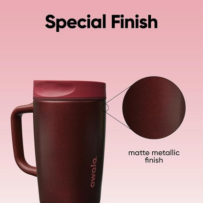 Owala SmoothSip Slider Stainless Steel Insulated Travel Mug - Image 5