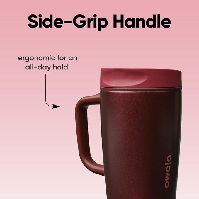 Owala SmoothSip Slider Stainless Steel Insulated Travel Mug - Image 6