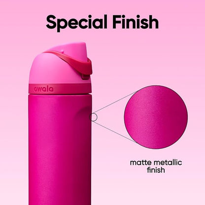 Owala FreeSip Stainless Steel Water Bottle 24 oz Read My Lips - Image 6