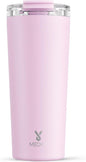 Meoky 24 oz Insulated Travel Coffee Mug: Leak Proof Lid, Blossom | Stainless by MEOKY
