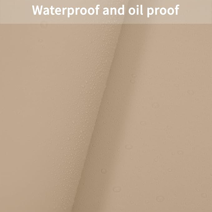 Leather Dresser Cover,1.8mm Thick,14x40 Inch,Dresser Protector Top,Dresser Top Protector,Dresser Cover Top,Dresser Top Cover,Dresser Cover Top for Bedroom.(Light Brown+Gray,14x40)