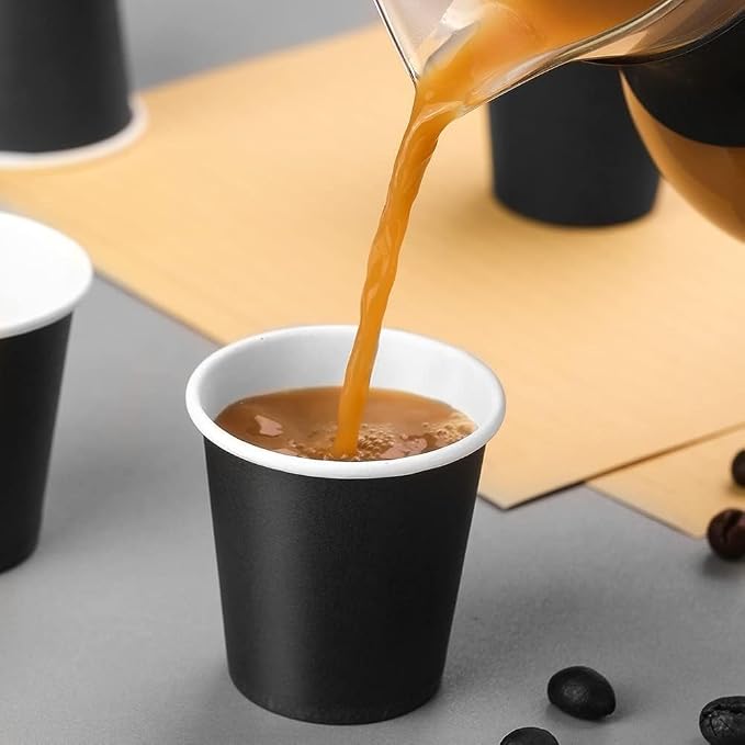 50 Packs Disposable Mouthwash Cups, 3 oz Bathroom Paper Cups | Espresso - Image 4