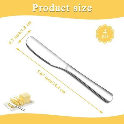 Homquen Stainless Steel Butter Knife, Butter Spreader, Butter Knives, Butter - Image 2