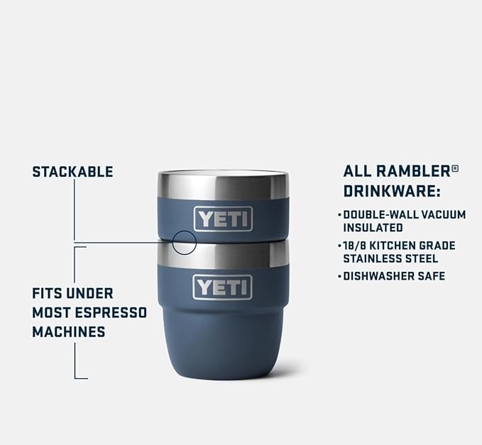 YETI Rambler 4 oz Stackable Cup, Stainless Steel, Vacuum Insulated - Image 4