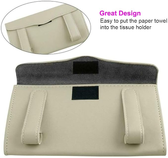 Carstuus Beige Car Tissue Holder - Image 6