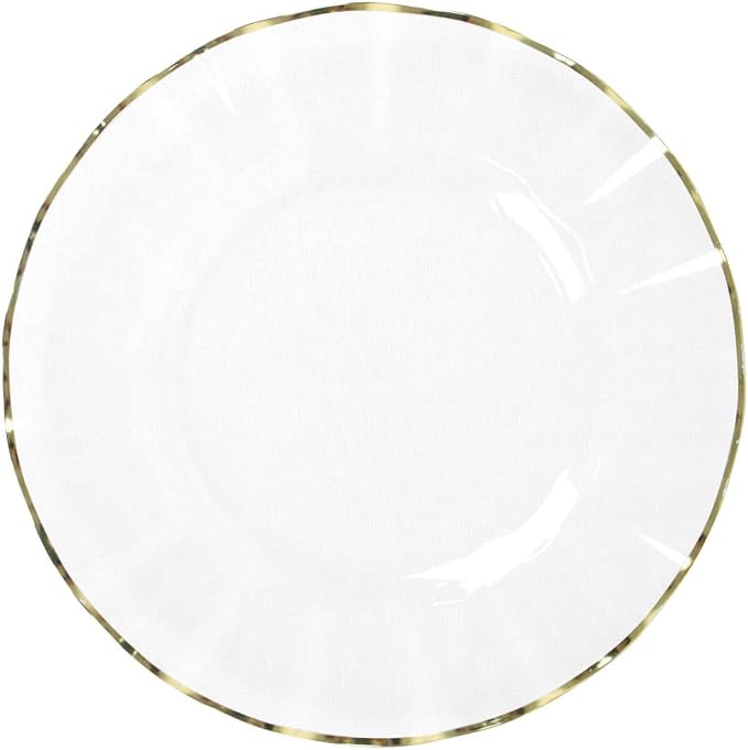Efavormart 9" Salad Plates – Set of 10 Plastic Clear Round Disposable Plates - Image 7