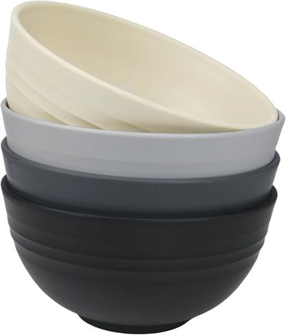 Unbreakable Wheat Straw Cereal Bowls Set of 4, 24 oz Microwave and Dishwasher by Unknown