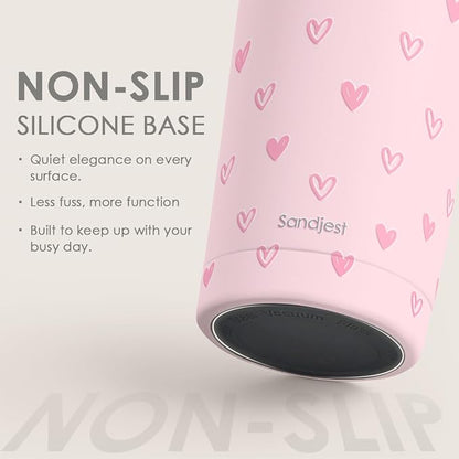 SANDJEST Heart Tumbler 20oz, Stainless Steel Travel Cup - Image 4