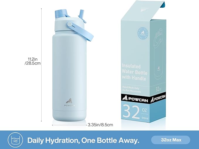 POWCAN 32 oz Insulated Water Bottle - Image 5