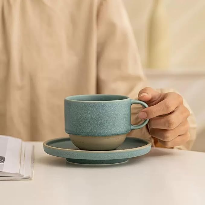 Little minimalist ceramic pottery tea cup - Image 3