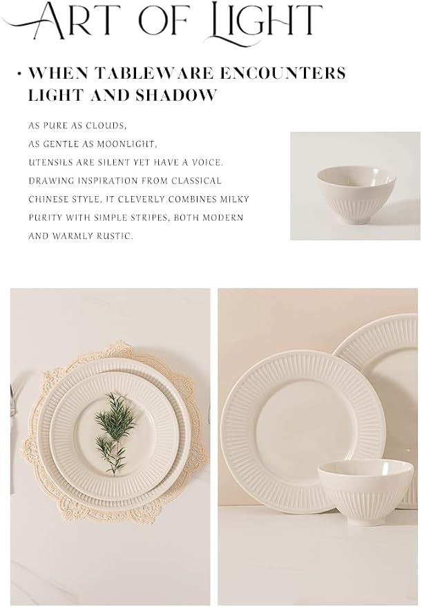 Dinnerware sets plates and bowls sets modern plates, Ceramic Dinnerware Sets - Image 2