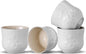 ZENS Japanese Tea Cups Set of 4 – 210ML Embossed Porcelain Japan Tea Cups by ZENSLIFESTYLE