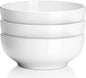 DELLING 60 Oz Large Serving Bowls Set of 3, 8 Inch White Ceramic Mixing Bowls by Delling-HappyFoodieCreator