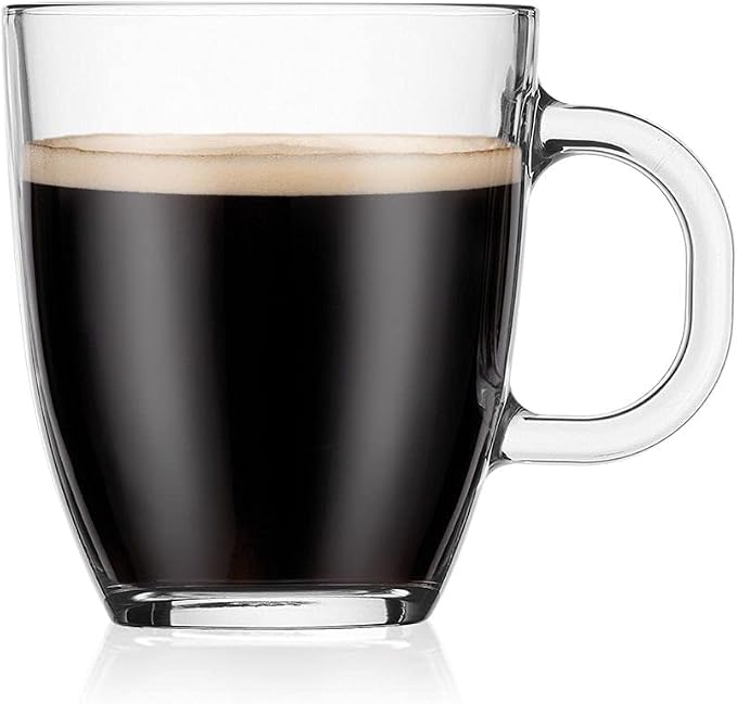 Bodum 12oz Bistro Coffee Mug Single-Wall Tempered Glass, 6 Pack - Image 4