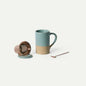 MORA Ceramics Tea Cup with Loose Leaf Infuser, Spoon and Lid, 12 oz, Microwave by MORA