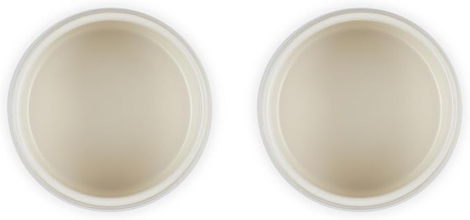 Le Creuset Stoneware Round Ramekin Straight Wall Set of 2, 7 oz. Each, Shallot