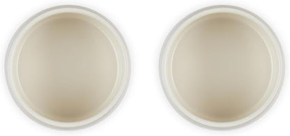 Le Creuset Stoneware Round Ramekin Straight Wall Set of 2, 7 oz. Each, Shallot