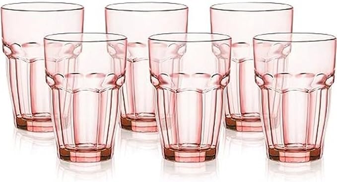 Bormioli Rocco Rock Bar 12.5 oz. Long Drink Stackable Tempered Beverage Glasses by Bormioli+Rocco