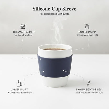 Silicone Grip Sleeve for 16-20oz Handleless Mugs & Tumblers - Image 5