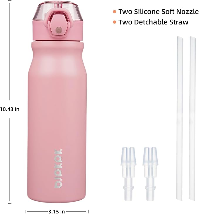 BJPKPK 25 oz Insulated Water Bottle, Stainless Steel Flask | Leak Proof Locking - Image 4