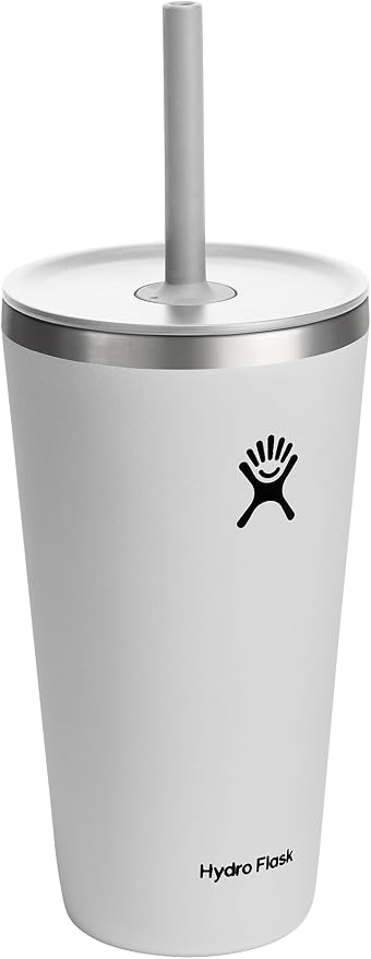 28 OZ All Around Tumbler Straw LID White - Image 6