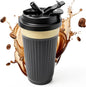 Vacuum Insulated Stainless Steel Travel Coffee Mug, Leak Proof Cup by SPLMIFA