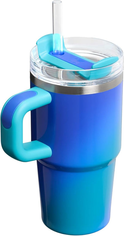 STANLEY Quencher H2.0 Flow State Tumbler, 20 oz, Sea Glass Aura | Handle and - Image 3