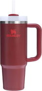 STANLEY Quencher H2.0 Flow State Tumbler, 30 oz, Cranberry | Handle and Straw | by Unknown