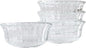 HillSpring Small Glass Bowls for Dessert, or Nuts, 4.5" Textured Bowls Set for by HillSpring