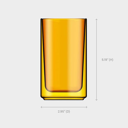 Terra Kaffe Marigold Forte 12 oz Double-Walled Coffee Glass – Borosilicate - Image 2