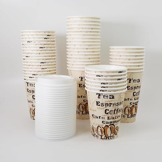 Amazon Basics Disposable Hot Paper Coffee Cups - Image 4