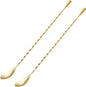 Bar Spoon Cocktail Mixing Stirrers, 12” Long Handle, Long Drink Spoons by Briout