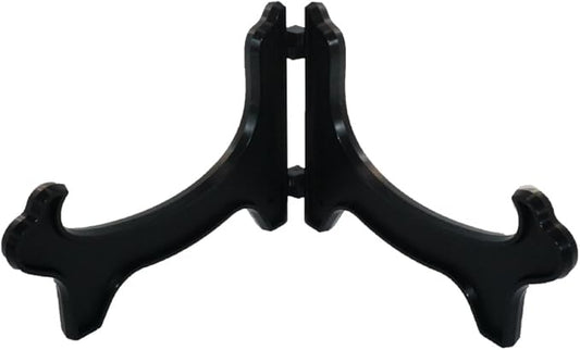 Artliving Display Stand Easel Bowl Stand for Display Large Deep Bowls, Platters and Deep Dishes Black.