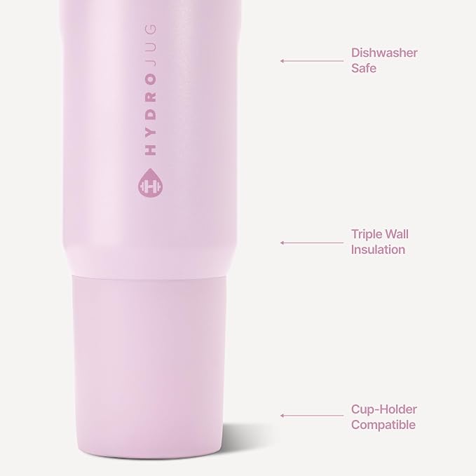 HydroJug Sport 20 oz Insulated Stainless Steel Water Bottle, Sweet Pea - Image 3