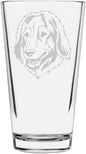 Estrela Mountain Custom Personalized Dog Themed Etched All Purpose 16oz Pint Glass