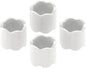Scalloped Acrylic Napkin Rings Set of 4 – Elegant Decorative Napkin Holders by GRAHAMDESIGN