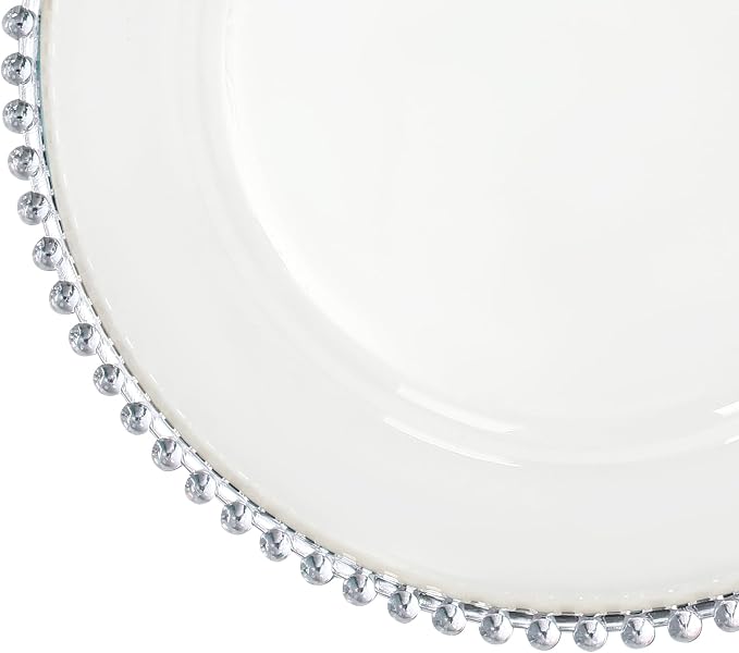 25 Pack Reusable Plastic Clear Charger Plates, 13 Inch Charger Plates - Image 6