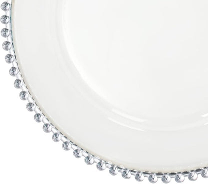 25 Pack Reusable Plastic Clear Charger Plates, 13 Inch Charger Plates - Image 6