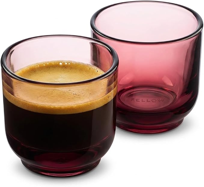 Fellow Pirch Espresso Shot Glasses 3.5 oz, Weighted Thick Glass | Demitasse Cups by Unknown
