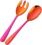 Salad Spoon and Fork Set, 12 Inch Stainless Steel Salad Server, Magic Red by Unknown
